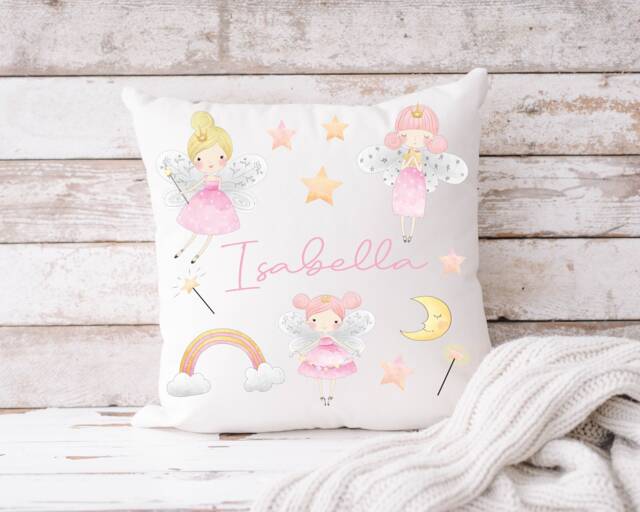 Fairy Cushion - Personalised Magical Fairy Cushion Gift Children Bedroom Nursery D??cor New Baby