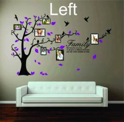 Family Tree Bird Photo Frame Wall Stickers Quotes Art Decals Home Decoration - thumbnail 1
