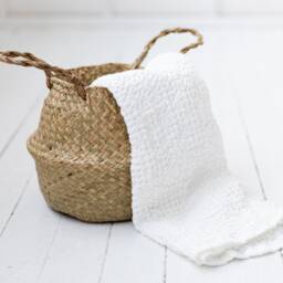 Linen Blanket. Waffle Linen Blanket. Bedspread. Coverlet. Queen Size King Heavy Weight - thumbnail 2