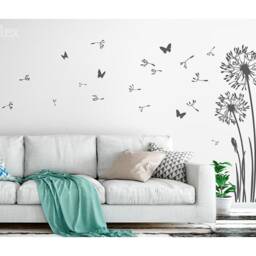 Wall Sticker Dandelion Flying Seeds Butterflies Decal Mural Vinyl Decor Z332 - thumbnail 3