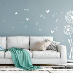 Wall Sticker Dandelion Flying Seeds Butterflies Decal Mural Vinyl Decor Z332 - thumbnail 2