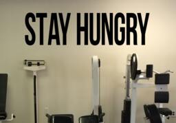 Stay Hungry Fitness Self Motivation Vinyl Decal Workout Gym Wall Sticker Sport Home Interior Graphics 12(Fgm - thumbnail 1