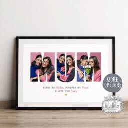 Personalised Mother's Day Photo Collage Poster Gift, First Day, Mothers Gifts, Goft For Mum, Mummy - thumbnail 3