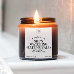 Watching Heated Rivalry Candle, Smells Like Shane, Ilya, Valentines Gift For Him Or Her - thumbnail 1