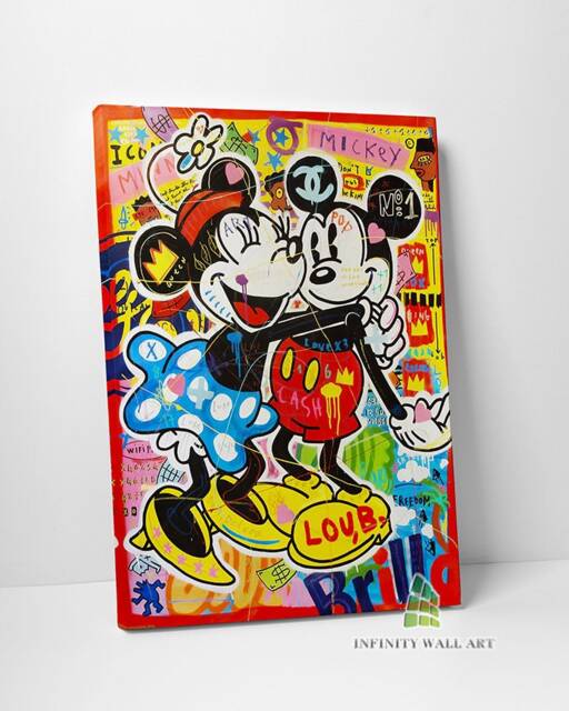 Graffiti Love Canvas Art Wall Print Picture Framed Home Decor -D614 - image 1