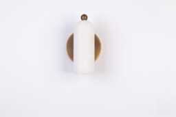 Alabaster Wall SconceMid Century Aged BrassSolid Brass Sconce Light
