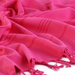 Hot Pink Turkish Cotton Beach Towel, Cover Up, Wrap, Personalized Bridesmaid Gift, Wedding Sarong, Lightweight Bath Towel - thumbnail 3