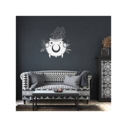 Witchery Cauldron Metal Wall Art Wicca Home Decor - thumbnail 2