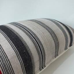 Vintage Hmong Pillow Case Handwoven Ethnic Decorative Textile Throw Pillow Frazada Cushion Cover Hemp Fabric Tribal - thumbnail 4