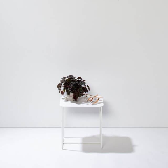 Metal Side Table in White Usable As A Coffee Table Or Practical Shelf - image 1