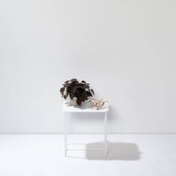 Metal Side Table in White Usable As A Coffee Table Or Practical Shelf