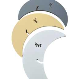 Moon Wall Nightlight, Nursery Lighting, Baby Room Decor, Wooden Lamp, Shower Gift - thumbnail 4
