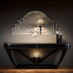 Antoinette Artisan Deco Elegance Wall Mirror in Gold - thumbnail 4