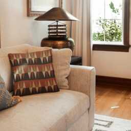 Geometric 1970S Throw Pillow - thumbnail 2