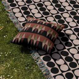 Geometric 1970S Throw Pillow - thumbnail 1