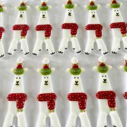 Fused Glass Funny Alpaca Christmas Decoration - Glass Llama Decoration, Tree Cornwall - thumbnail 4