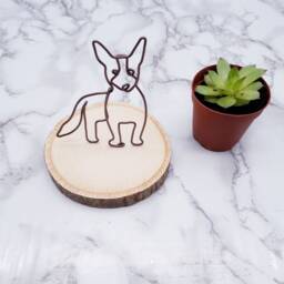 Wire Australian Cattle Dog Sculpture, Blue Heeler Art, Memorial - thumbnail 3
