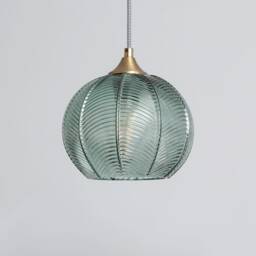 Cris - Mint Green Glass Pendant Lamp Modern Scandinavian Vintage Lighting Fixture Hanging Light Fixture