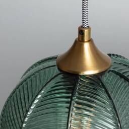 Cris - Mint Green Glass Pendant Lamp Modern Scandinavian Vintage Lighting Fixture Hanging Light Fixture - thumbnail 2