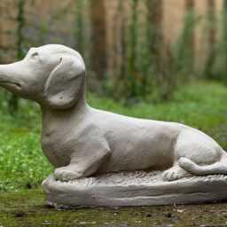 Stone Dachshund Dog Statue Concrete Memorial Custom Figurine Unique Animal Gift For Pet Lovers Garden & Home Decoration - thumbnail 3
