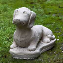 Stone Dachshund Dog Statue Concrete Memorial Custom Figurine Unique Animal Gift For Pet Lovers Garden & Home Decoration - thumbnail 2