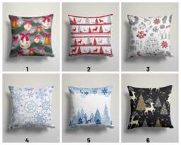 Festive Christmas Cushion Covers/Deer Case/Xmas Gift/Christmas Decor, Xmas Pillow/Christmas Gift - thumbnail 1