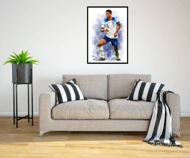 Jude Bellingham England 2022/23 Digital Art Print - On Foamex Board Or Photo Paper - image 1