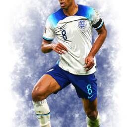 Jude Bellingham England 2022/23 Digital Art Print - On Foamex Board Or Photo Paper - thumbnail 2