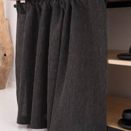 Linen Curtain, Kitchen Hideaway Cupboard Rod Pocket Curtain - thumbnail 2