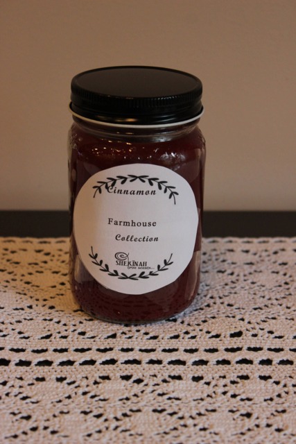 Farmhouse Candle Mason Jar Cinnamon 16 Oz Shekinah Candles - image 1
