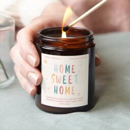 Home Sweet Scented Soy Candle - Housewarming Gift - thumbnail 1