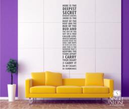 I Carry Your Heart Wall Decal Ee Cummings Quote