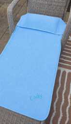 Personalised Microfibre Beach Towel With Cushion, Quick-Dry Sand Free, Fits Hand Luggage, Holiday Gift