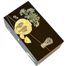 Mother Of Pearl Trinket Box, Desk Pen Holder Storage Box Oriental Gift - thumbnail 3