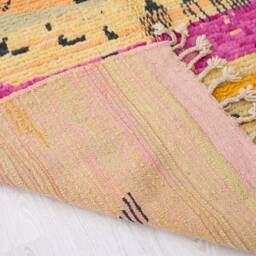 Boujaad Rug, Authentic Moroccan 5.6x8.6 Ft Orange Area Rug - thumbnail 4