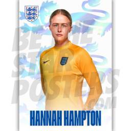 England Lionesses Hampton Headshot Poster - Officially Licensed Product Sizes A4/A3 + Framed Option - thumbnail 2