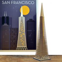 Transamerica Pyramid Lasercut Model Kit - thumbnail 3