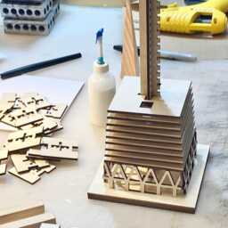 Transamerica Pyramid Lasercut Model Kit - thumbnail 3