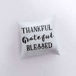 Thankful Grateful Blessed - Pillow Cover 16 X Home Decor Primitive Farmhouse Pillows Country Gift - thumbnail 3