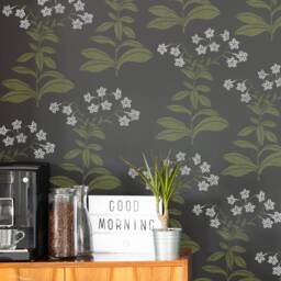 Flowering Tobacco Botanical Stencil - Large Floral Wall For Easy Diy Room Update Better Than Decals