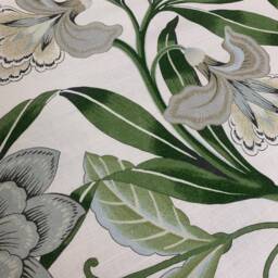Thibaut Cleo Anna French Savoy Collection Cushion Cover Pillow Green & White Double Sided - thumbnail 3