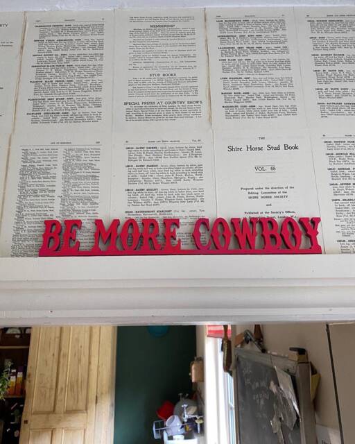 Be More Cowboy Acrylic Door Sign. Door Topper Decoration For Cowboys Or Cowgirl. Also Available Pink Pony Club Same Font