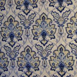Blue Garden Damask Pillow Cover Farmhouse Toss - thumbnail 2