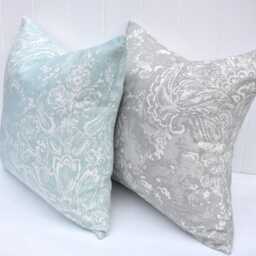 Laura Ashley Maddox Silver Cushion, The Same Fabric On Both Sides, Handmade With A Zip Fastening 16 - thumbnail 4