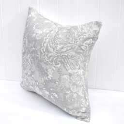 Laura Ashley Maddox Silver Cushion, The Same Fabric On Both Sides, Handmade With A Zip Fastening 16 - thumbnail 2