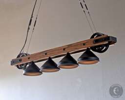 The Pacifica-Bar Chandelier, Rustic Lighting, Kitchen Lighting, Dining Room Chandelier, Farmhouse Light, Barn Light, Unique Lighting, Speakeasy