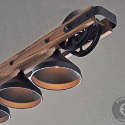 The Pacifica-Bar Chandelier, Rustic Lighting, Kitchen Lighting, Dining Room Chandelier, Farmhouse Light, Barn Light, Unique Lighting, Speakeasy - thumbnail 3