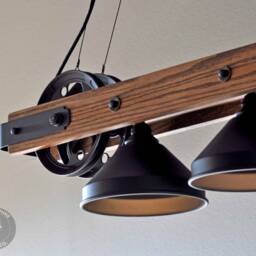 The Pacifica-Bar Chandelier, Rustic Lighting, Kitchen Lighting, Dining Room Chandelier, Farmhouse Light, Barn Light, Unique Lighting, Speakeasy - thumbnail 2