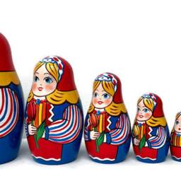 Handmade Nesting Dolls Traditional Holland Costume, 7 Piece Set - thumbnail 3