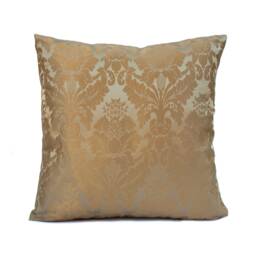 Gold Pillow, Throw Pillow Cover, Decorative Cushion Covers, Pillowcase, Accent Toss Satin Blend, Home Decor - thumbnail 1